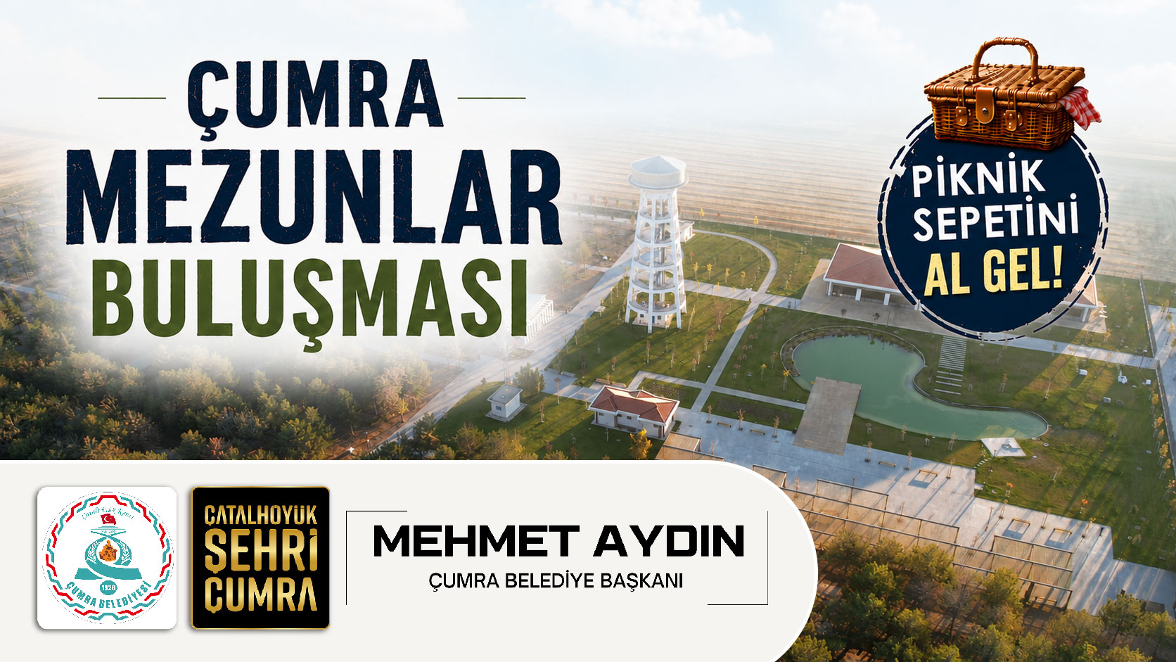 TÜRKİYE'DE VE ÇUMRA'DA BİR İLK: ÇUMRA MEZUNLAR BULUŞMASI BAŞLIYOR