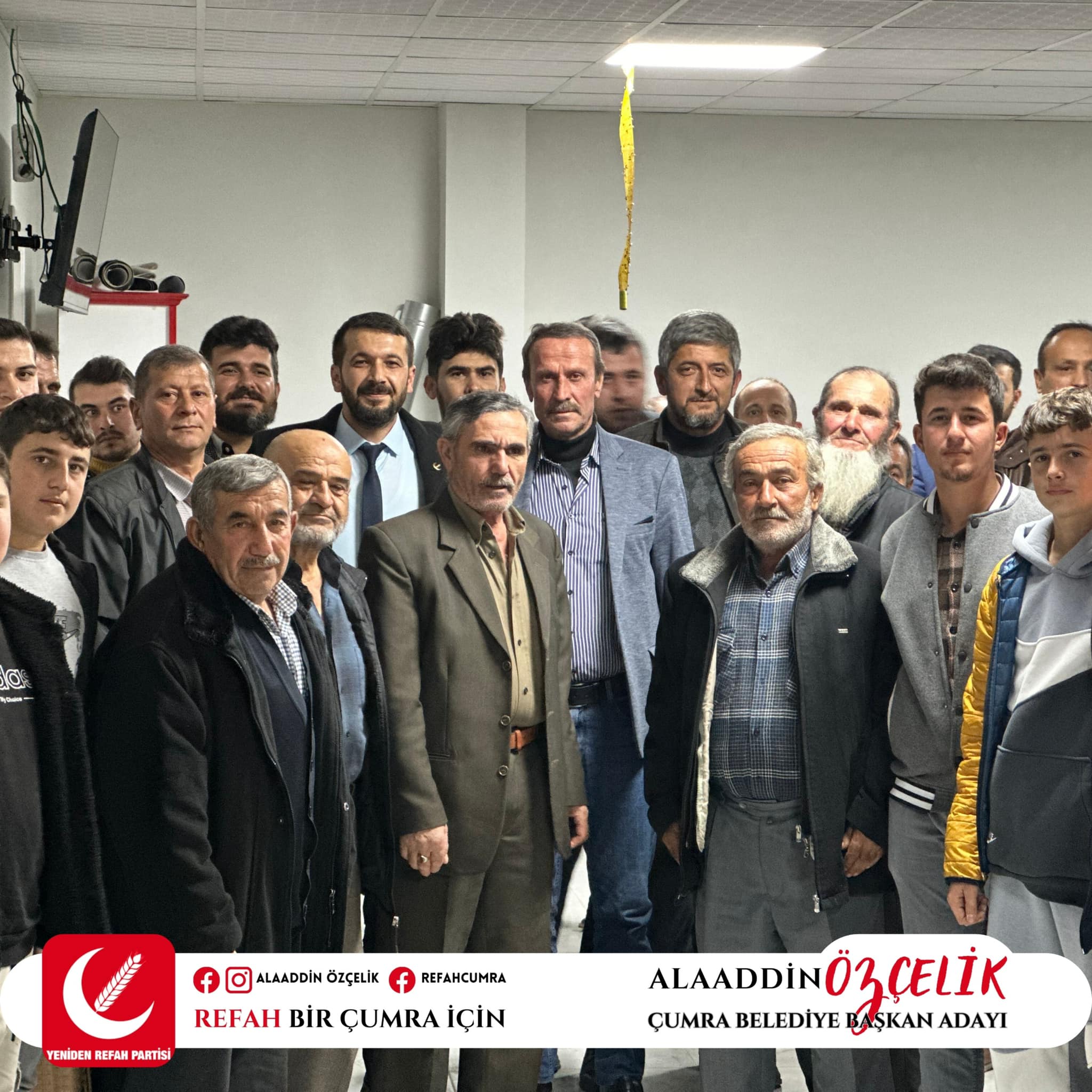 ALAADİN ÖZÇELİK, SEÇİM ÇALIŞMALARINI SÜRDÜRÜYOR